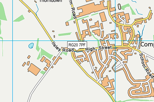 RG20 7PF map - OS VectorMap District (Ordnance Survey)