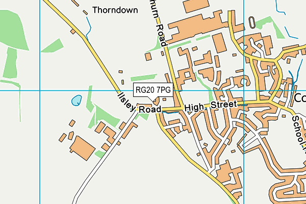 RG20 7PG map - OS VectorMap District (Ordnance Survey)