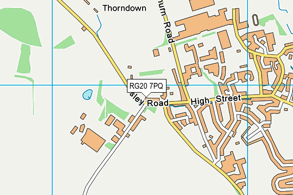 RG20 7PQ map - OS VectorMap District (Ordnance Survey)