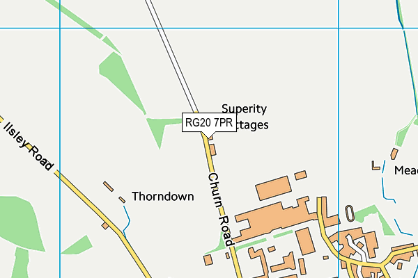 RG20 7PR map - OS VectorMap District (Ordnance Survey)