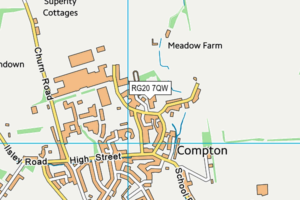 RG20 7QW map - OS VectorMap District (Ordnance Survey)