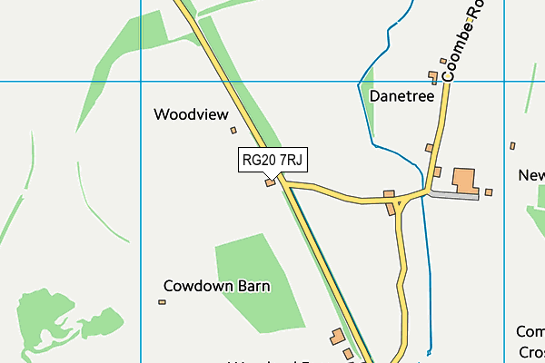 RG20 7RJ map - OS VectorMap District (Ordnance Survey)