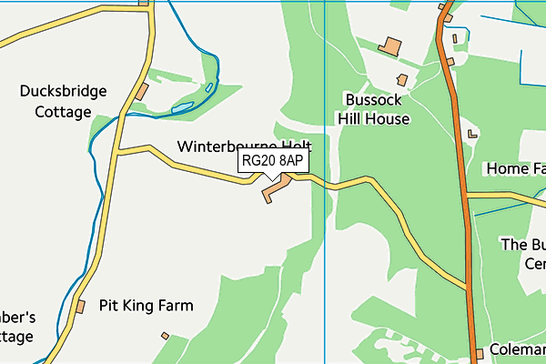 RG20 8AP map - OS VectorMap District (Ordnance Survey)