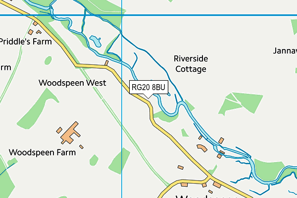 RG20 8BU map - OS VectorMap District (Ordnance Survey)