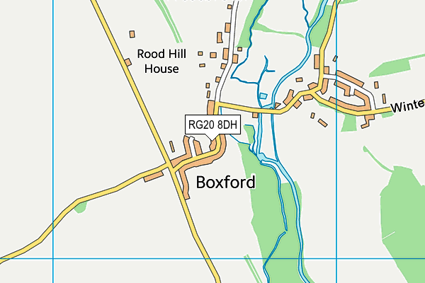 RG20 8DH map - OS VectorMap District (Ordnance Survey)