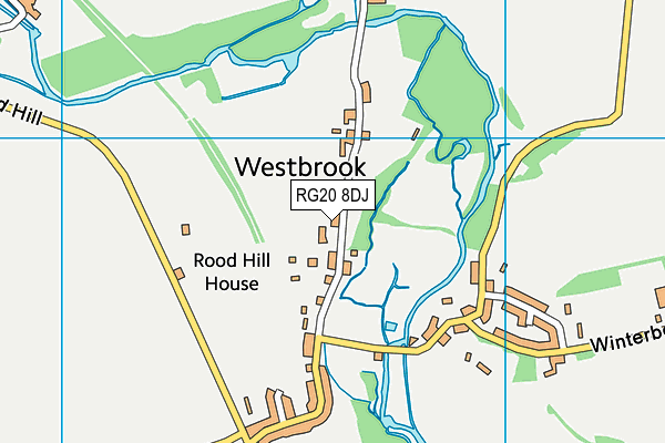 RG20 8DJ map - OS VectorMap District (Ordnance Survey)