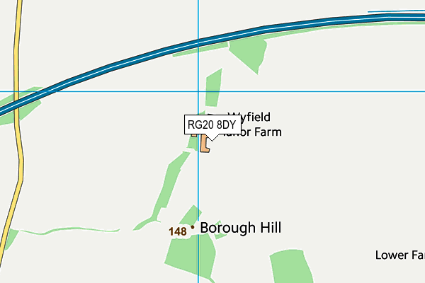 RG20 8DY map - OS VectorMap District (Ordnance Survey)