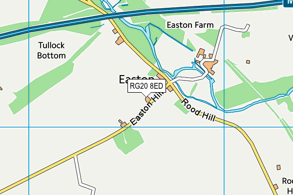 RG20 8ED map - OS VectorMap District (Ordnance Survey)