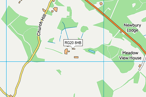 RG20 8HB map - OS VectorMap District (Ordnance Survey)