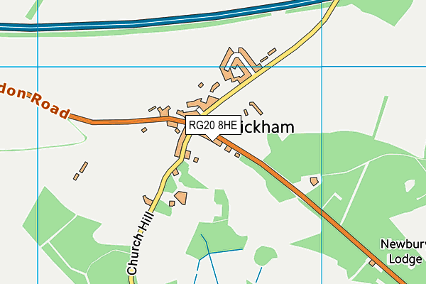 RG20 8HE map - OS VectorMap District (Ordnance Survey)