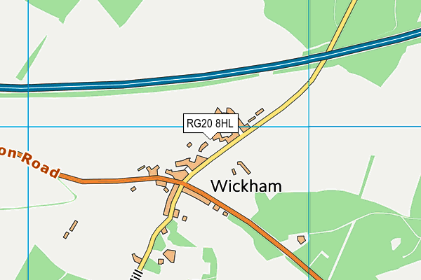Welford and Wickham C.E. Primary School map (RG20 8HL) - OS VectorMap District (Ordnance Survey)