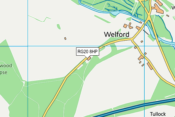 Welford Park Cricket Club map (RG20 8HP) - OS VectorMap District (Ordnance Survey)