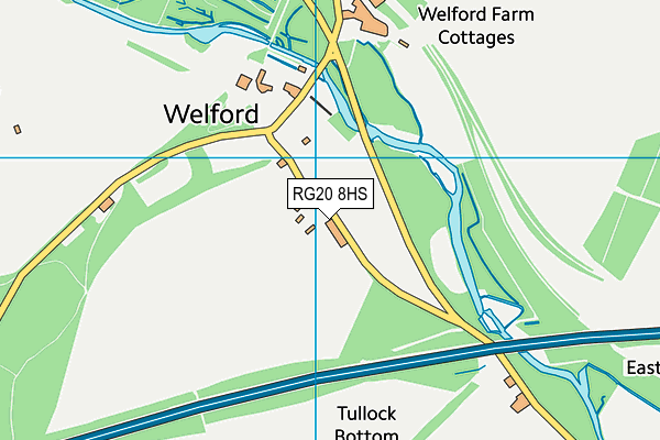 RG20 8HS map - OS VectorMap District (Ordnance Survey)