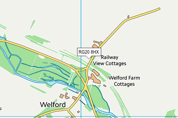 RG20 8HX map - OS VectorMap District (Ordnance Survey)