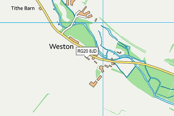 RG20 8JD map - OS VectorMap District (Ordnance Survey)