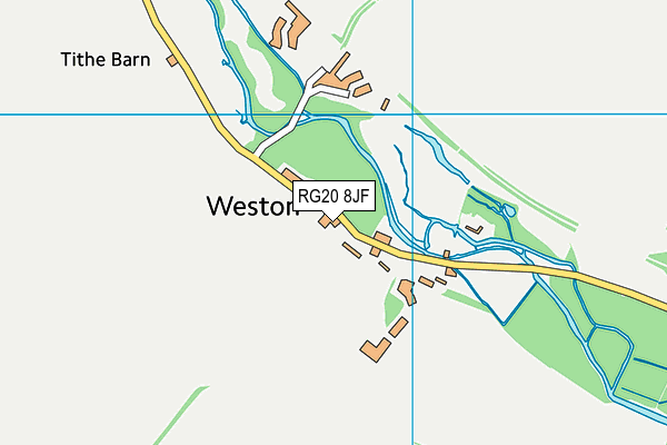 RG20 8JF map - OS VectorMap District (Ordnance Survey)