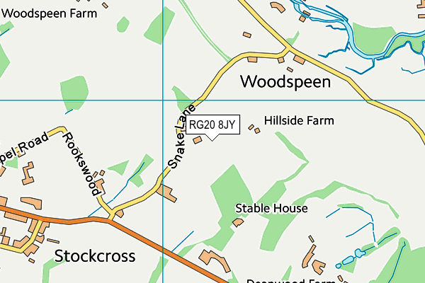 RG20 8JY map - OS VectorMap District (Ordnance Survey)