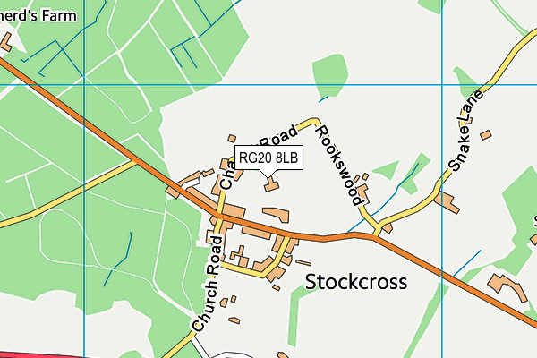 RG20 8LB map - OS VectorMap District (Ordnance Survey)