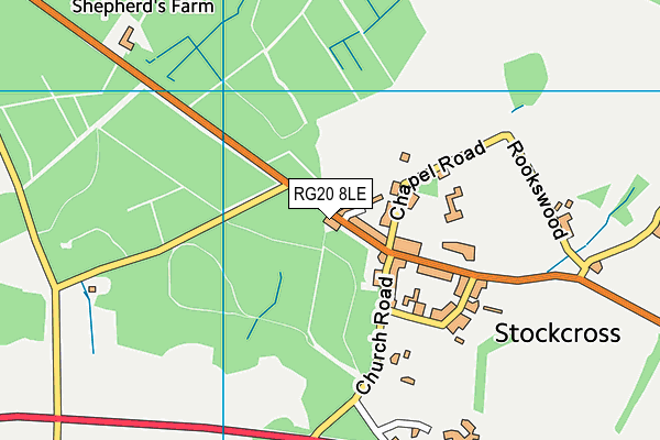 RG20 8LE map - OS VectorMap District (Ordnance Survey)