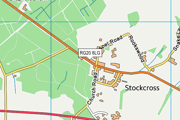RG20 8LG map - OS VectorMap District (Ordnance Survey)