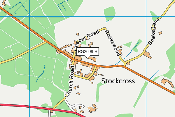 RG20 8LH map - OS VectorMap District (Ordnance Survey)