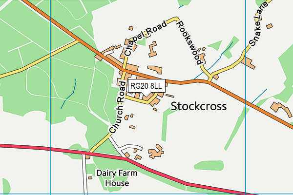 RG20 8LL map - OS VectorMap District (Ordnance Survey)