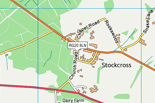 RG20 8LN map - OS VectorMap District (Ordnance Survey)