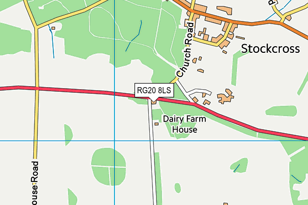 RG20 8LS map - OS VectorMap District (Ordnance Survey)