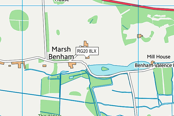 RG20 8LX map - OS VectorMap District (Ordnance Survey)
