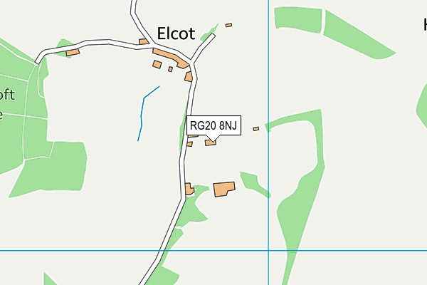 Mercure Newbury Elcot Park Hotel map (RG20 8NJ) - OS VectorMap District (Ordnance Survey)