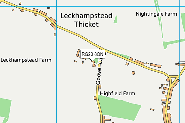 RG20 8QN map - OS VectorMap District (Ordnance Survey)