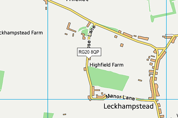 RG20 8QP map - OS VectorMap District (Ordnance Survey)