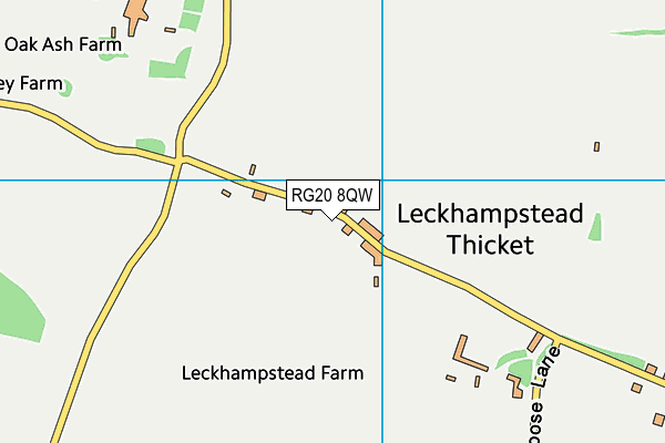 RG20 8QW map - OS VectorMap District (Ordnance Survey)