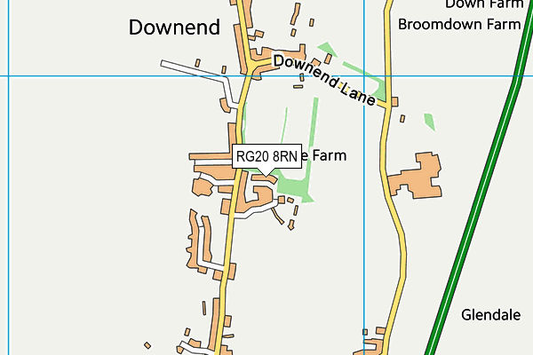 RG20 8RN map - OS VectorMap District (Ordnance Survey)