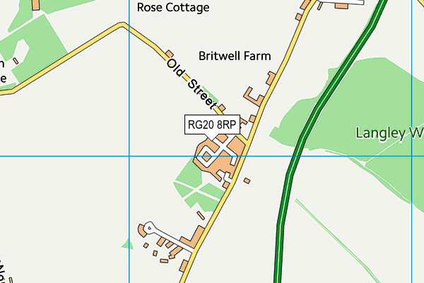 RG20 8RP map - OS VectorMap District (Ordnance Survey)