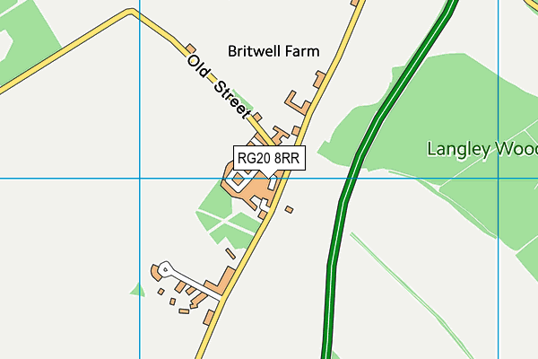 RG20 8RR map - OS VectorMap District (Ordnance Survey)