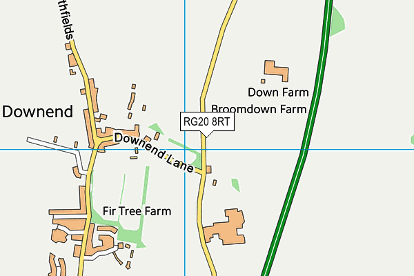 RG20 8RT map - OS VectorMap District (Ordnance Survey)