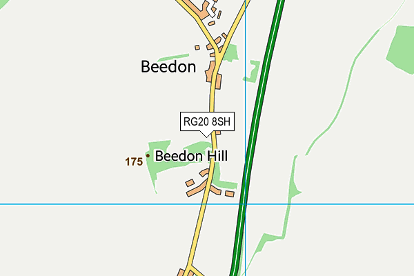 RG20 8SH map - OS VectorMap District (Ordnance Survey)