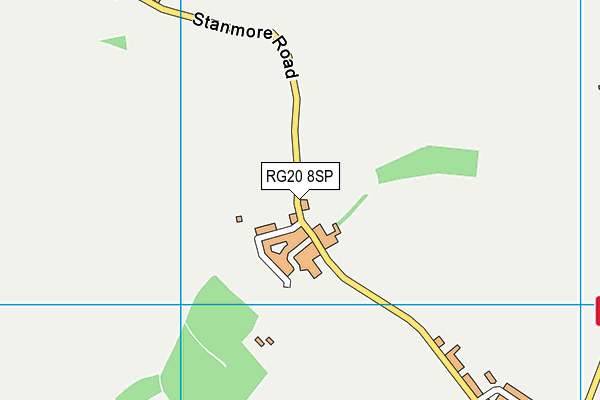 RG20 8SP map - OS VectorMap District (Ordnance Survey)