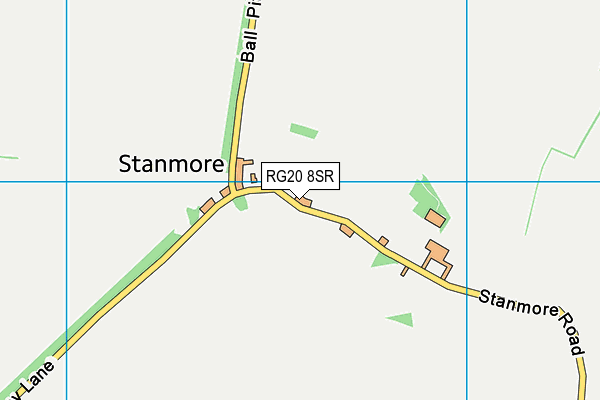RG20 8SR map - OS VectorMap District (Ordnance Survey)
