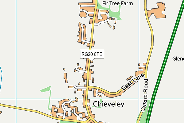Chieveley Recreation Ground map (RG20 8TE) - OS VectorMap District (Ordnance Survey)