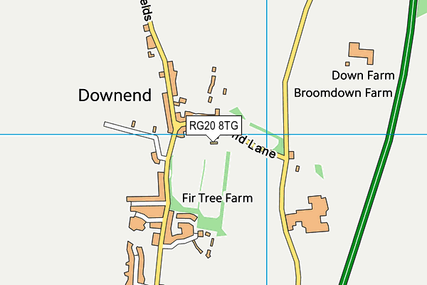 RG20 8TG map - OS VectorMap District (Ordnance Survey)