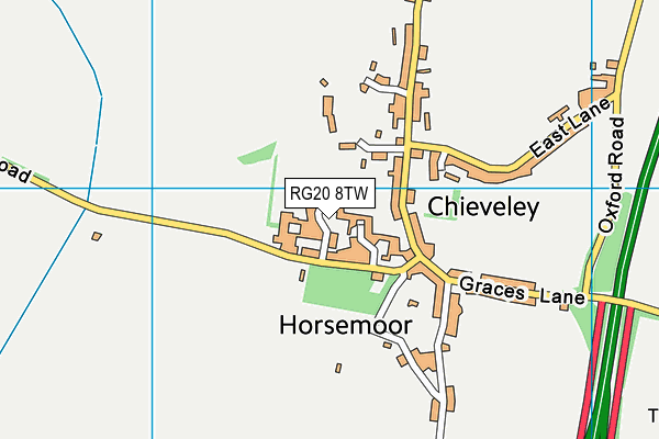 RG20 8TW map - OS VectorMap District (Ordnance Survey)