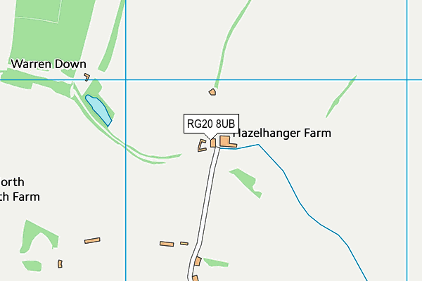 RG20 8UB map - OS VectorMap District (Ordnance Survey)