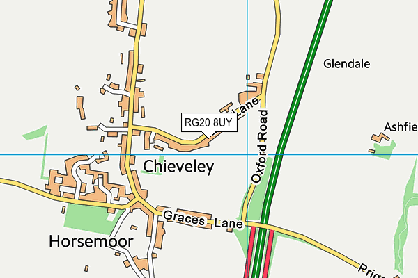 RG20 8UY map - OS VectorMap District (Ordnance Survey)