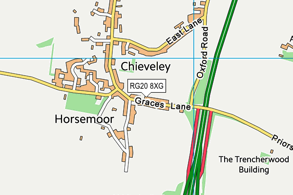 RG20 8XG map - OS VectorMap District (Ordnance Survey)