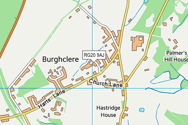 RG20 9AJ map - OS VectorMap District (Ordnance Survey)