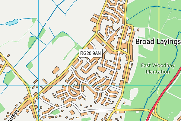 RG20 9AN map - OS VectorMap District (Ordnance Survey)