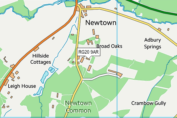 RG20 9AR map - OS VectorMap District (Ordnance Survey)