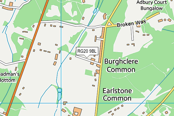 RG20 9BL map - OS VectorMap District (Ordnance Survey)